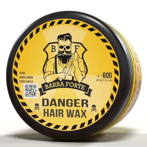 Cera Fixação Forte Efeito Brilho 60g · Danger Barba Forte