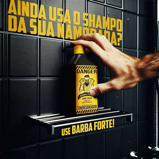 Shampoo Bomba Barba e Cabelo Fortes · Danger Barba Forte