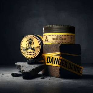 Cera Fixação Forte Efeito Brilho 60g · Danger Barba Forte