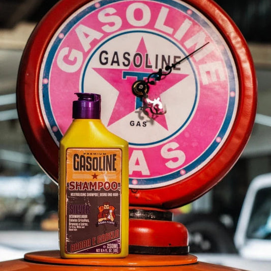 Shampoo Silver Grisalho e Branco · Gasoline Barba Forte