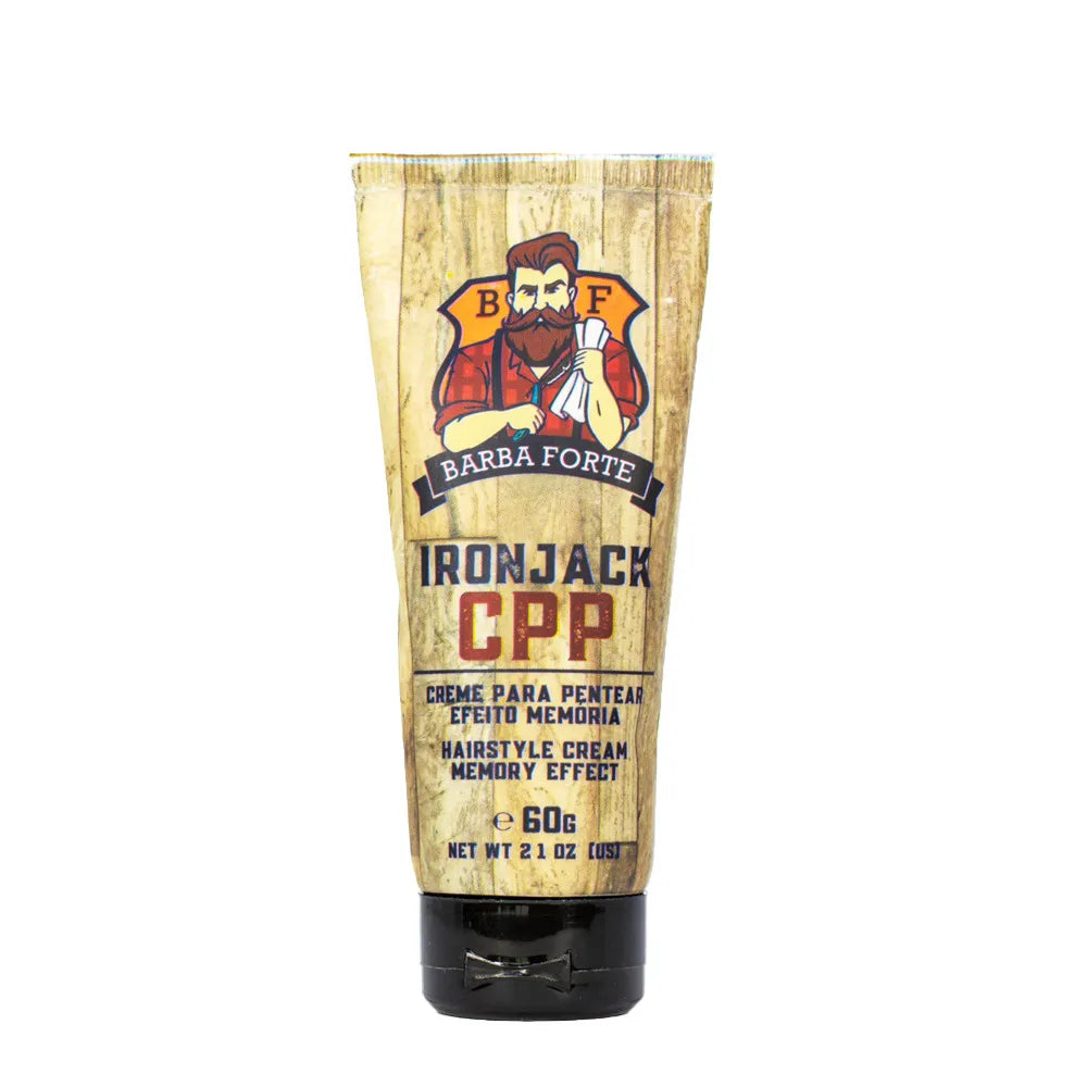 Creme Efeito Memória Penteado que Volta · IronJack Barba Forte