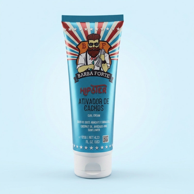Ativador Cachos Definidos · Hipster Barba Forte