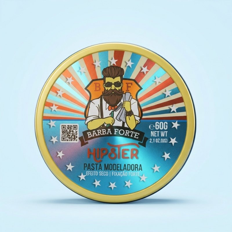 Pasta Matte Estilo Sem Brilho · Hipster Barba Forte