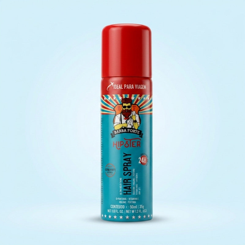 Spray Ultra Hold Penteado que Aguenta · Hipster Barba Forte
