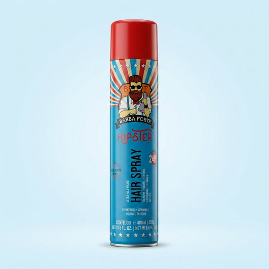 Spray Ultra Hold Penteado que Aguenta · Hipster Barba Forte