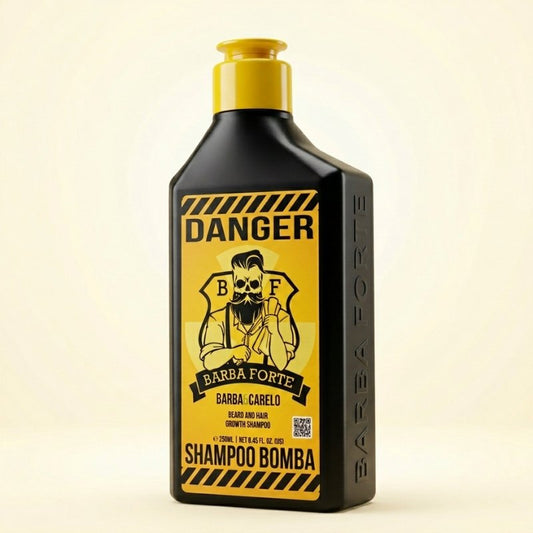 Shampoo Bomba Barba e Cabelo Fortes · Danger Barba Forte