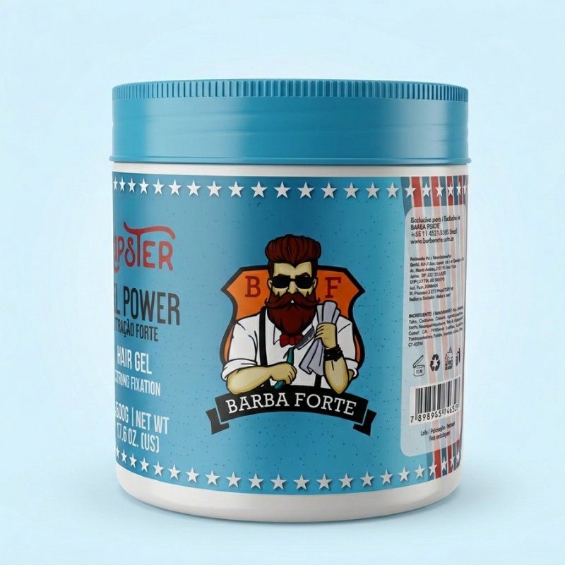 Gel Power Efeito Molhado · Hipster Barba Forte