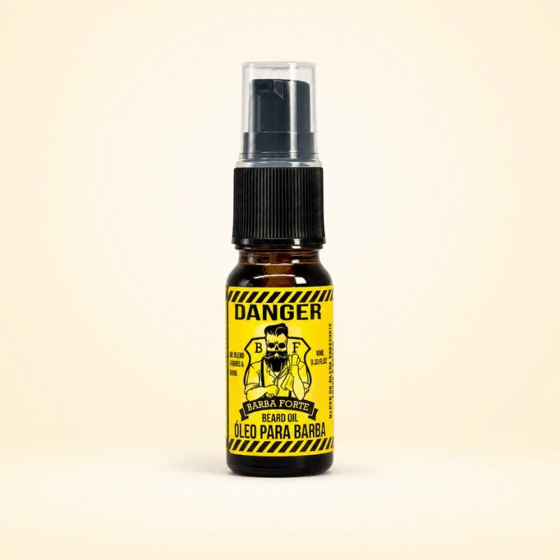 Óleo Barba Alinhada e Macia · Danger Barba Forte
