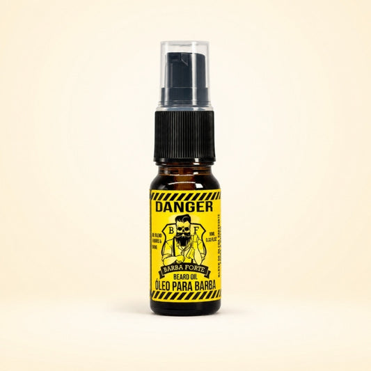 Óleo Barba Alinhada e Macia · Danger Barba Forte