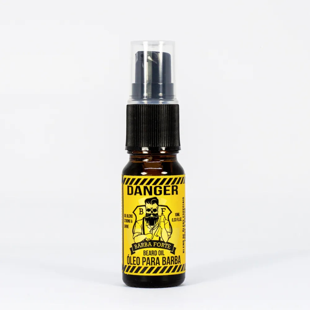 Óleo Barba Alinhada e Macia · Danger Barba Forte