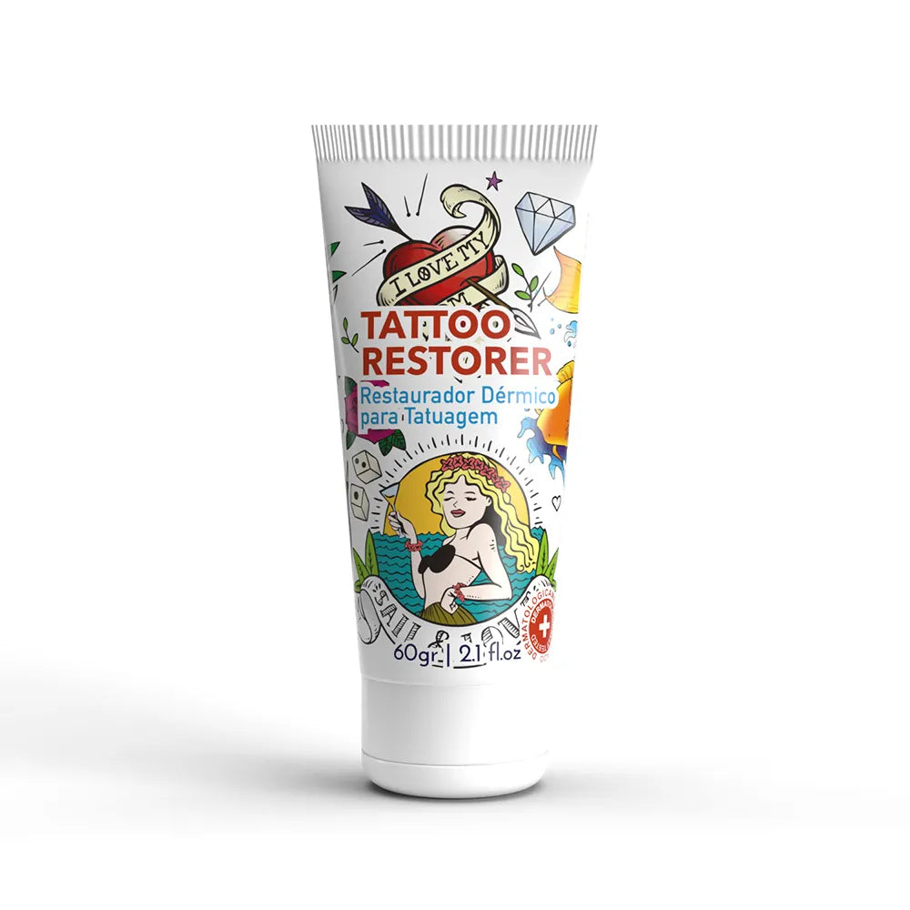 Creme Tatuagem Cor Viva e Protegida · Tattoo Restorer Barba Forte