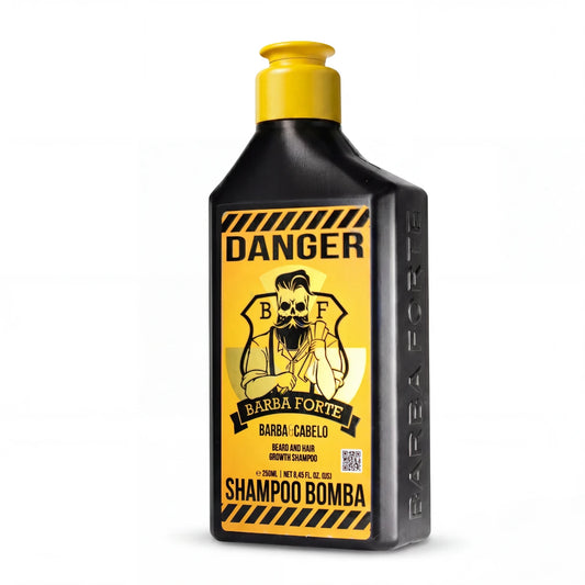 Shampoo Bomba Barba e Cabelo Fortes · Danger Barba Forte