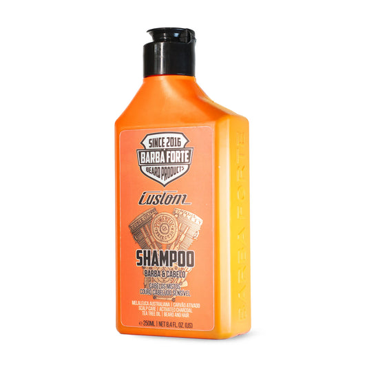 Shampoo Carvão Ativado Sem Oleosidade · Custom Barba Forte