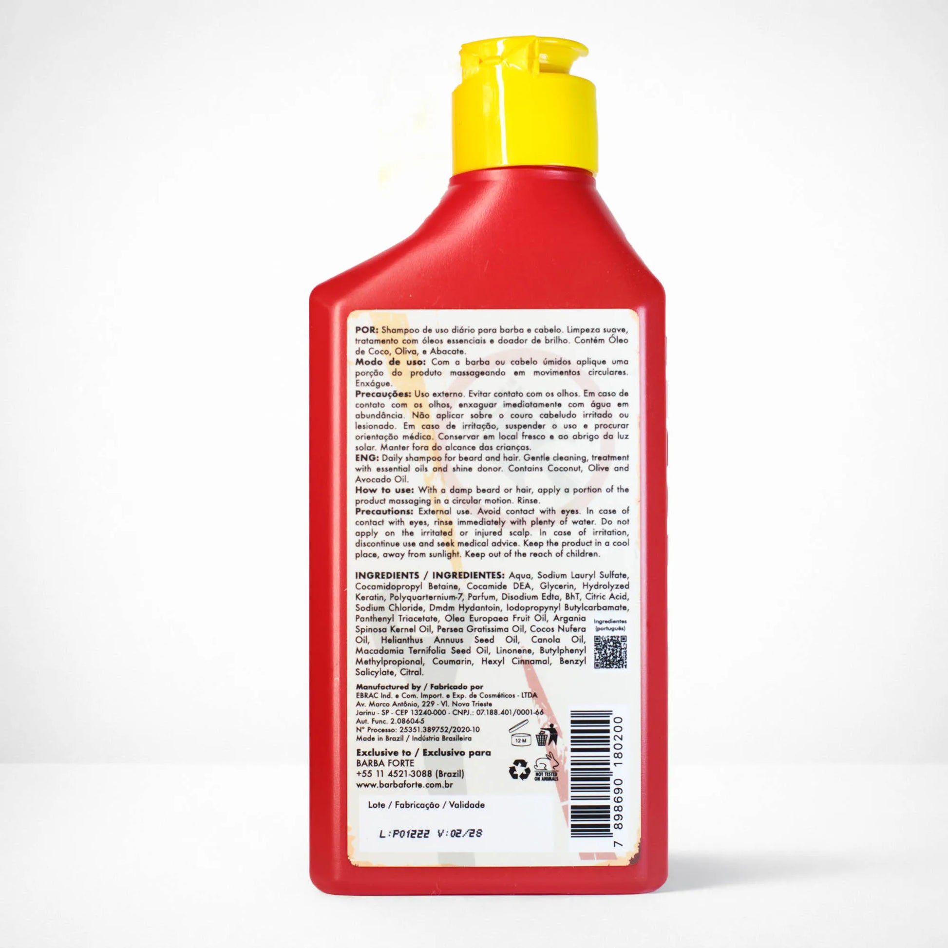 Shampoo Uso Diário Limpa Sem Ressecar · Gasoline Barba Forte