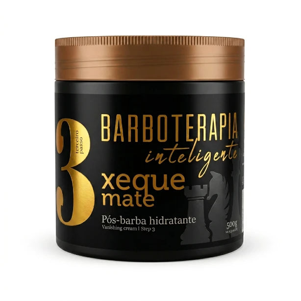 Pós-Barba Hidratante Barboterapia Inteligente Xeque Mate Barba Forte - Passo 3 - 500g